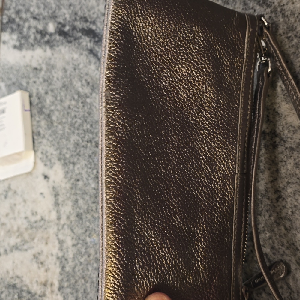 Michael Kors Silver Leather Sequins Writslet Convertible Strap - Picture 4 of 7